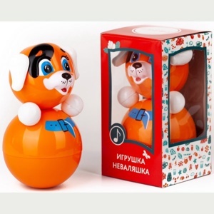 Lật đật nhựa hình cún con Nga