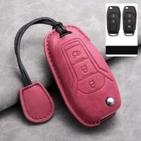 Lật Gấp Từ Xa Fob Bao Da Ô Tô Chìa Khóa Vỏ Dành Cho Xe Ford Ranger XLS XLT Wildtrak Fiesta Everest Chìa Khóa Có Móc Khóa