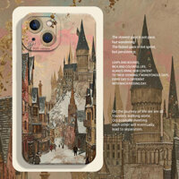 Lâu đài Hogwarts Thích hợp cho Apple 16 Vỏ điện thoại iphone15promax Harry Potter 14plus Retro