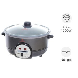 Nồi lẩu điện Happy Cook HCHP300A (HCHP-300A)