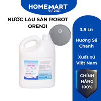 LAU SÀN ROBOT CHUYÊN DỤNG ORENJI 3.8 LÍT - HƯƠNG THƠM SẢ CHANH - LAU SÀN CHO ROBOT ECOVACS DEEBOT/ ILIFE