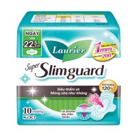 Laurier Băng Vệ Sinh Laurier Siêu Mỏng Bảo Vệ 22cm 10 Miếng