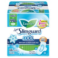 Laurier Băng Vệ Sinh Laurier Siêu Mỏng Mát Lạnh 22cm 16 Miếng