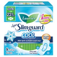 Laurier Băng Vệ Sinh Laurier Siêu Mỏng Mát Lạnh 22cm 8 Miếng