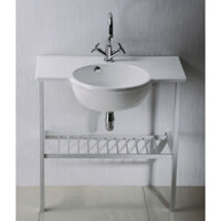 Lavabo Caesar LF5306 + Chân nhôm AS006