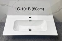 Lavabo Chậu Sứ Bán Âm C-101B ( 80cm )