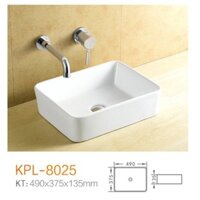 Lavabo Đặt Bàn Đá Keli 8025 Chính Hãng