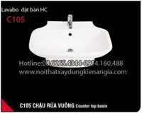 Lavabo đặt bàn,chậu Nail HC C105