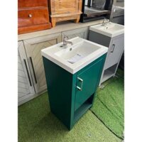 LAVABO ĐƠN CÓ TỦ - XK VÒI XẢ INOX 304