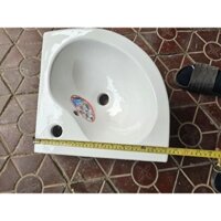Lavabo góc treo tường, Chậu góc, lavabo tam giác kèm giá đỡ
