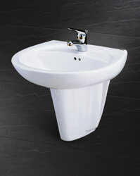 Lavabo rửa mặt Caesar L2220+P2436