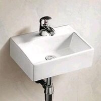 LAVABO SỨ TREO TƯỜNG MẪU VUÔNG NHỎ SINLEE- SIZE: 340 X 295 X 130mm-SL8340