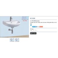 Lavabo treo tường - Chậu lavabo rửa mặt IM 1323D