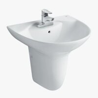 Lavabo Treo Tường Inax L-288V/L-288VC Chân Ngắn