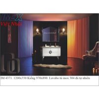 Lavabo tủ inox 304 mạ màu IMEX Việt Nhật IM 4371