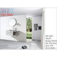 Lavabo tủ inox 304 mạ màu, mặt đá marble IMEX Việt Nhật IM 4403