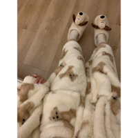 [LavieEnRose] Pijama Quần bông dài chú gấu bông dễ thương