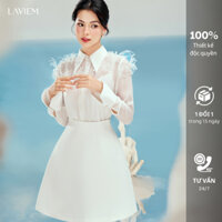 LAVIEM - Áo sơ mi đính hoa và chân váy ngắn chữ A - Kady shirt & Kady skirt