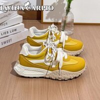 Lavina Carpio Mùa Xuân Thời Trang Mới Giày Nữ Đế Cao Su Buộc Dây Thể Thao Giày Thường Ngày