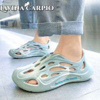 Lavina Carpio Nam Mới Ngụy Trang Lỗ Dừa Giày Cao Su EVA Nhựa Bên Ngoài Mặc Thời Trang Mũi Đi Biển Dép