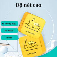 Lawa Máy in nhãn nhiệt cầm tay Mini Máy in bỏ túi Bluetooth không dây Android IOS Điện thoại Máy in ảnh Máy tạo nhãn