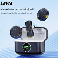Lawa   Micro Lavalier không dây ,mic mic thu âm Thích hợp cho máy ảnh PC Laptop, mic thu âm Micro Lavalier Mini không dây, 25KHz 25Bit, Phạm vi 1.000 Feet,  Giảm tiếng ồn, Pin 30H, Được sử dụng để quay Video, Phương tiện phát trực tuyến