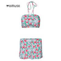 [lấy sỉ chỉ 1 cái][ size M, L thương hiệu Lan hạnh] Đồ bơi bikini LAN HẠNH váy hoa hồng