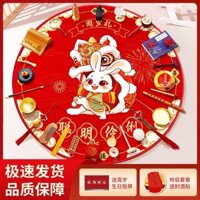 Lấy Tuần Đồ Dùng Đạo Cụ Một Tuổi Bộ Quà Tặng Nữ Bé Trai Trẻ Em Lấy Tuần Trang Trí Sinh Nhật Sắp Xếp Lấy Tuần Thảm #2P宝宝抓周道具25.3.19#