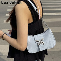 Laz Johnn New bow Sweet Cool casual chain Túi xách đeo chéo một vai