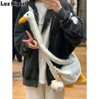 Laz Nigori Mới Túi Vải Nữ Búp Bê Internet Người Nổi Tiếng Dễ Thương Đầu Vịt Túi Đeo Vai Học Sinh