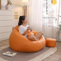 Lazy Sofa túi đậu hạt xốp Vải  da công nghệ chống thấm nước mềm mại thư giãn