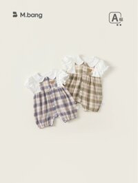 LB - Body kẻ tay bồng cổ sen đính gấu(66-90)