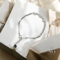 LB013 Lắc tay Bạc Ý 925 - Trái tim - Xi Bạch kim 2 lớp - Chống oxi hóa, bền màu - Free Size