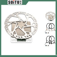 Lbg 1 Cặp Xe Đạp Leo Núi Xe Đạp Điện 4 Piston Phanh Đĩa Thủy Lực Dòng 2.3 Mm Cánh Quạt Full Thịt Miếng Lót Dầu Khoáng Trước & Sau Bộ Đĩa Nổi Cánh Quạt