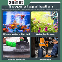 Lbg 12v Máy bơm nước thu nhỏ 6 / 8 / 10mm Cửa thoát nước nâng 10m cho máy khoan nước Máy cắt khe