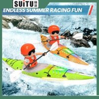 Lbg RC Thuyền Kayak Thuyền 2.4GHz Điều Khiển Từ Xa Thuyền Đồ Chơi Với Đèn LED Nhiều Màu Sắc Cho Hồ Bơi Quà Tặng Cho Bé Trai Bé Gái