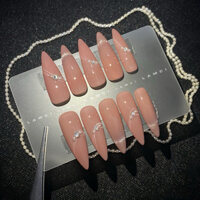 [LC07] NAILBOX Sơn Mắt Mèo Trang Trí Đính Đá Ngọc Trai Đơn Giản