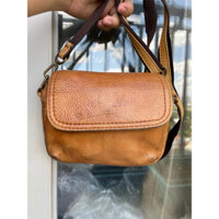 Lc160 Túi si đeo chéo đeo bụng 2in1 da bò size mini