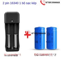 Lc16340 Pin Lithium 3.7V Có Thể Sạc Lại Thay Vì CR123A Đèn Pin Ánh Sáng Mạnh Phù Hợp Với Tầm Nhìn Laser