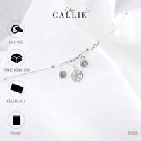 LC25 - Lắc chân bạc Callie Silver xí ngầu