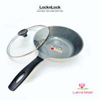 LCA6285D-IH-Chảo Sâu Lòng LocknLock Stone Kèm Nắp Thủy Tinh 28cm