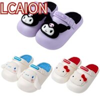 Lcaion Sanrio Hello Kitty Kuromi Dép, Phim Hoạt Hình Kawaii Sanrio Cinnamoroll Giày Gia Đình, Lông Mềm Chống Thấm Nước Ấm Áp Sang Trọng Dép Trong Nhà