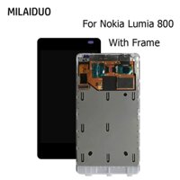 LCD For Nokia Lumia 800 Display Touch Screen With Frame For Nokia 800 Digitizer Glass Sensor Assembly