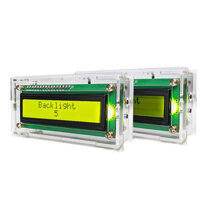 LCD1602 Electronic Clock Kit Perpetual Calendar Temperature Time Display Music Alarm Clock with Backlitght Adjustment