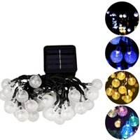 [Lck] Dây đèn năng lượng mặt trời LED trang trí cho bóng pha lê Đèn LED màu 50 / 60LED