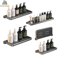 [Lck]Wall Mounted Folding Bathroom Storage Rack for Toiletries and Essentials