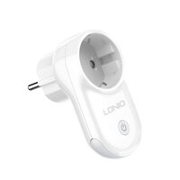 LDNIO 16A Smart WiFi EU Plug Socket Real-time Current Voltage Power Monitoring APP Timing Outlet with LED Light Voice Co
