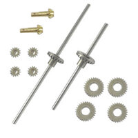 LDR/C LDP06 1/12 Unimog RC Car Spare Metal Full Gear Set of Front Rear Portal Axle L0063 Vehicles Models Parts Accessori