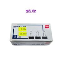 (Lẻ 1 cái) Kẹp bướm đen Deli 32mm 38563