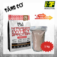 {LẺ 1KG}Nortech Norwegian 1.0.0% Whey Protein Classic Chocolate . Whey protein hổ trợ tăng cơ, Túi Zip 1 KG.